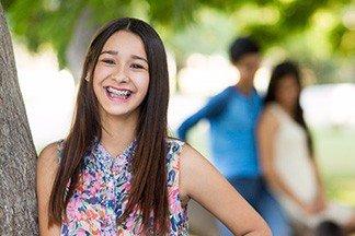 Girl with braces